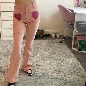 Pink Heart Jeans